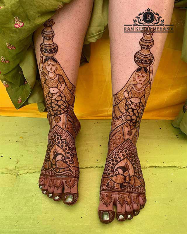 latest foot mehndi designs